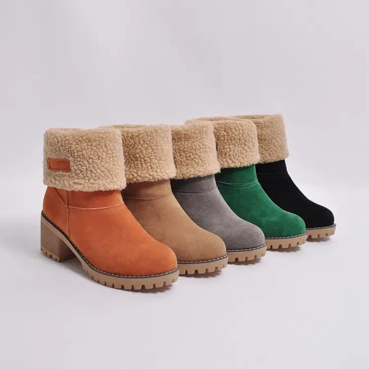 Bota Impermeável de Inverno Feminina Mid Boots Mid Boots / Botas Official Modelles 
